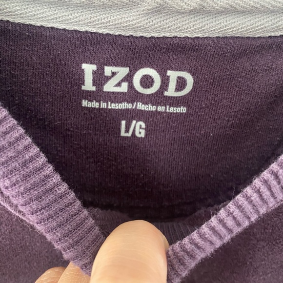 Maroon Izod sweater - Picture 2 of 3